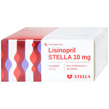 Thuốc Lisinopril Stella 10mg điều trị tăng huyết áp, suy tim (hộp 10 vỉ x 10 viên)