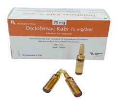 Thuốc tiêm Diclofenac Kabi 75mg/3ml điều trị các cơn đau cấp tính (hộp 10 ống x 3ml)