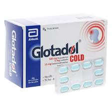 Thuốc Glotadol Cold làm giảm các triệu chứng cảm (hộp 10 vỉ x 10 viên)