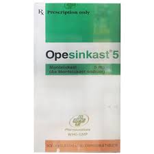 Thuốc Opesinkast 5 điều trị hen suyễn (hộp 4 vỉ x 7 viên)