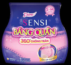 Băng vệ sinh ban đêm dạng quần Diana Super Night Size S-M (gói 5 miếng)