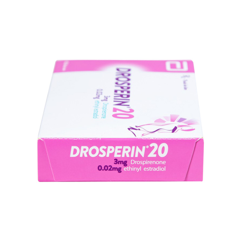 Thuốc tránh thai hằng ngày Drosperin 20 (hộp 1 vỉ x 28 viên)