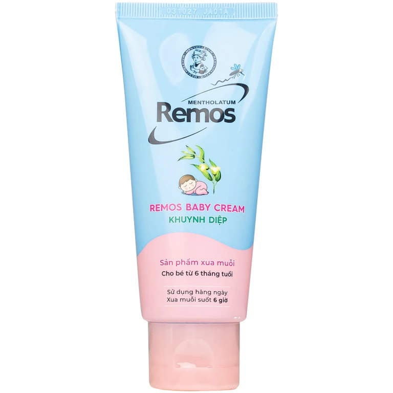 Kem xua muỗi Remos Baby Hương Khuynh Diệp cho bé (tuýp x 70g)