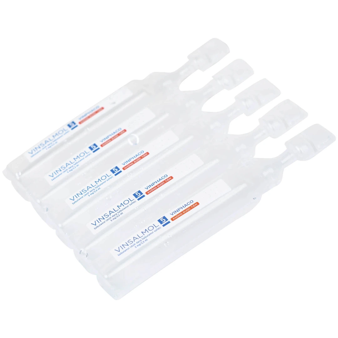Thuốc Vinsalmol 2.5mg/2.5ml điều trị hen cấp tính (hộp 2 vỉ x 5 ống)