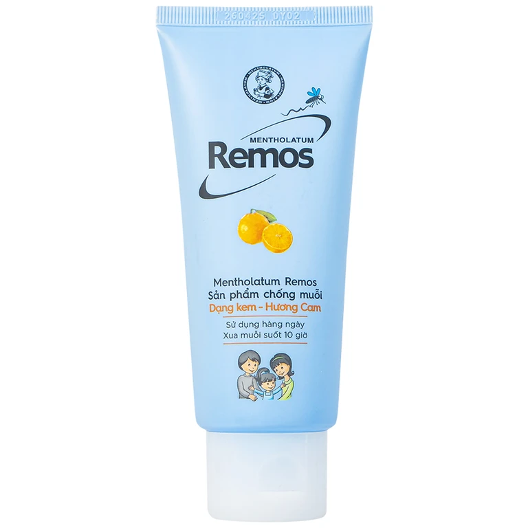 Kem chống muỗi Remos Rohto Hương Cam  (tuýp x 70g)