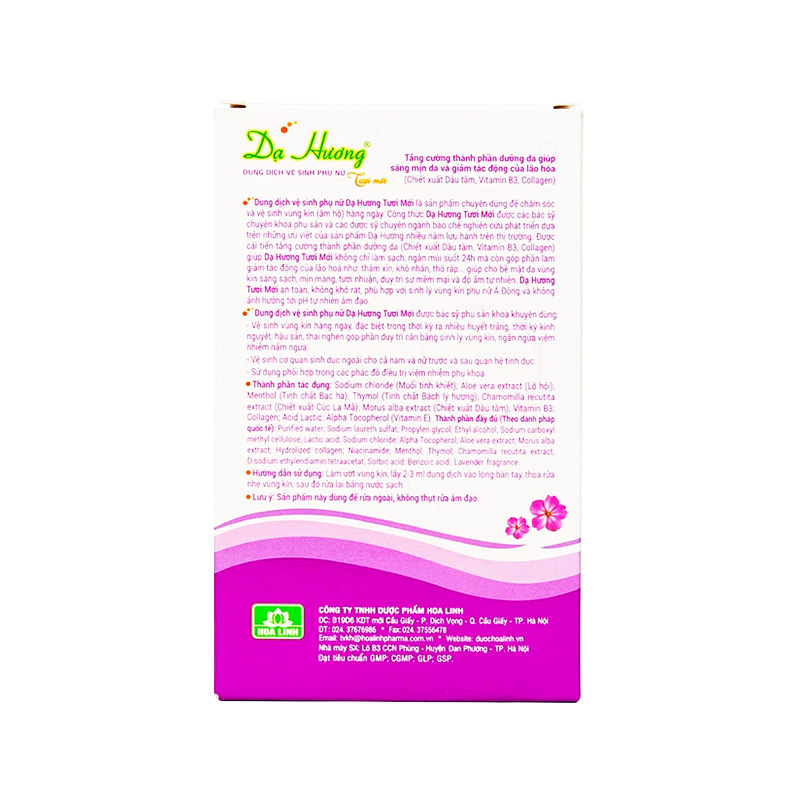 Dung dịch vệ sinh phụ nữ Dạ Hương Lavender (chai 100ml)