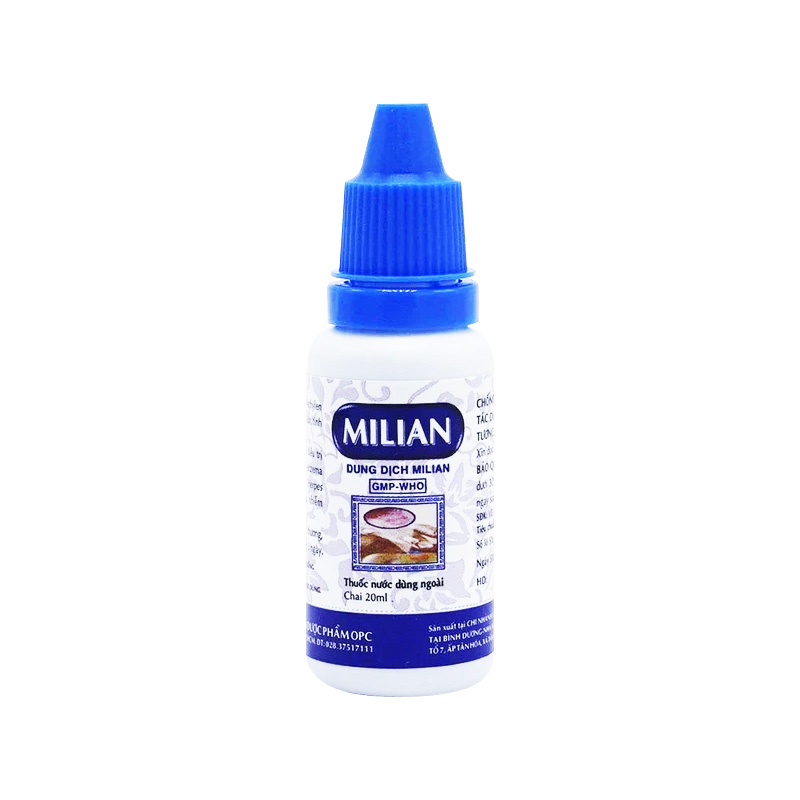 Dung dịch bôi Milian OPC trị nhiễm virus ngoài da, nhiễm khuẩn da (chai 20ml)