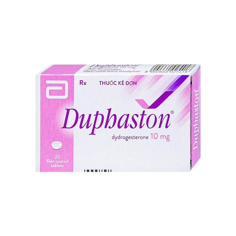 Thuốc Duphaston điều hòa kinh nguyệt, lạc nội mạc tử cung (hộp 1 vỉ x 20 viên)