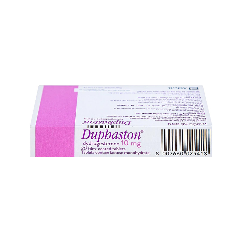 Thuốc Duphaston điều hòa kinh nguyệt, lạc nội mạc tử cung (hộp 1 vỉ x 20 viên)