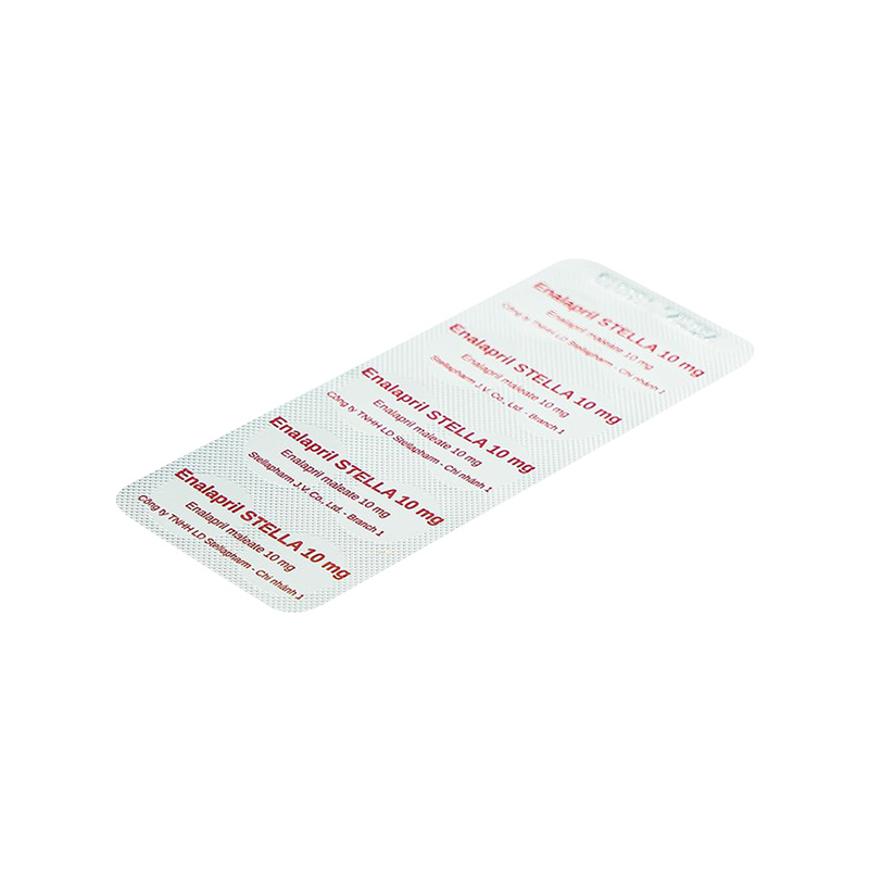 Thuốc Enalapril Stella 10mg điều trị tăng huyết áp, suy tim (hộp 3 vỉ x 10 viên)