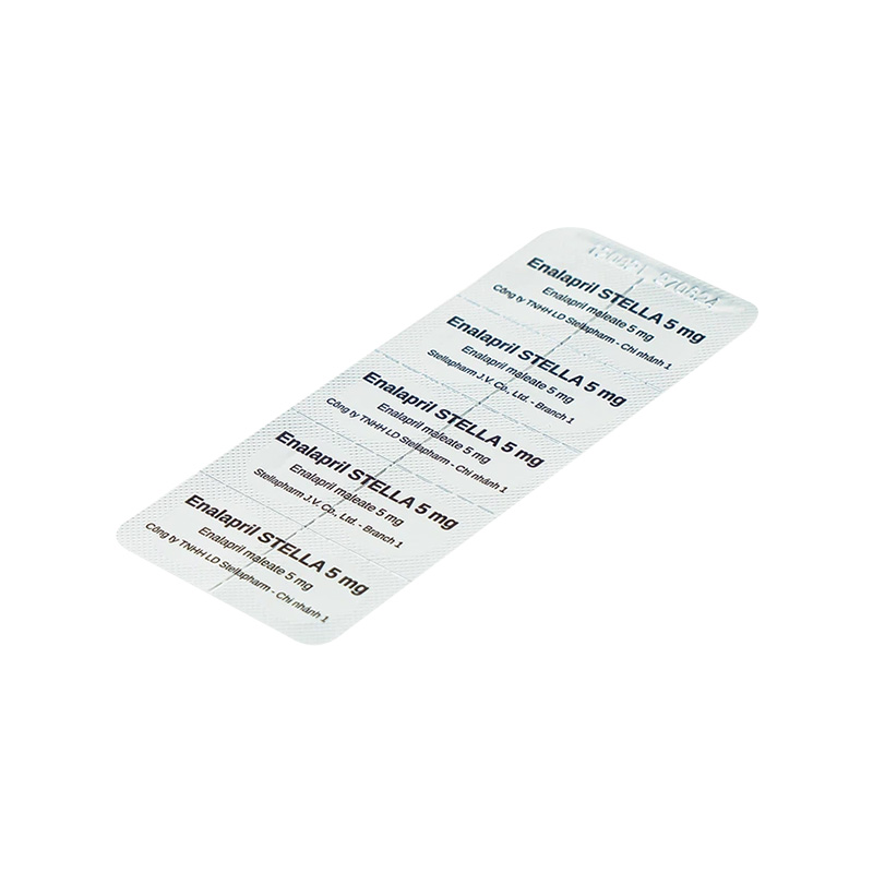 Thuốc Enalapril Stella 5mg điều trị tăng huyết áp, suy tim (hộp 3 vỉ x 10 viên)