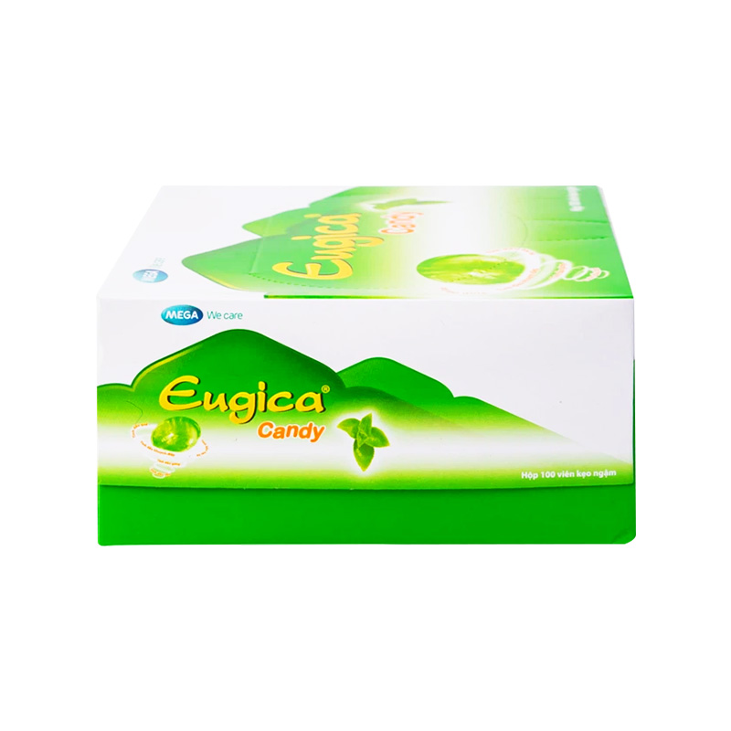 Kẹo Ngậm Ho Eugica Candy (hộp 100 viên)