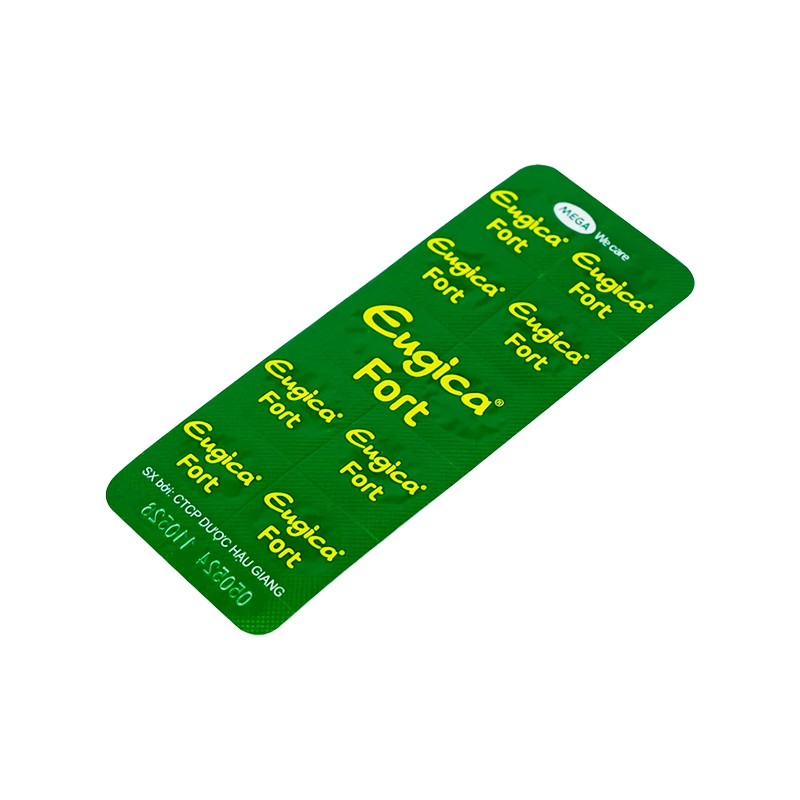 Thuốc Eugica Fort điều trị các chứng ho, đau họng, sổ mũi (hộp 10 vỉ x 10 viên)