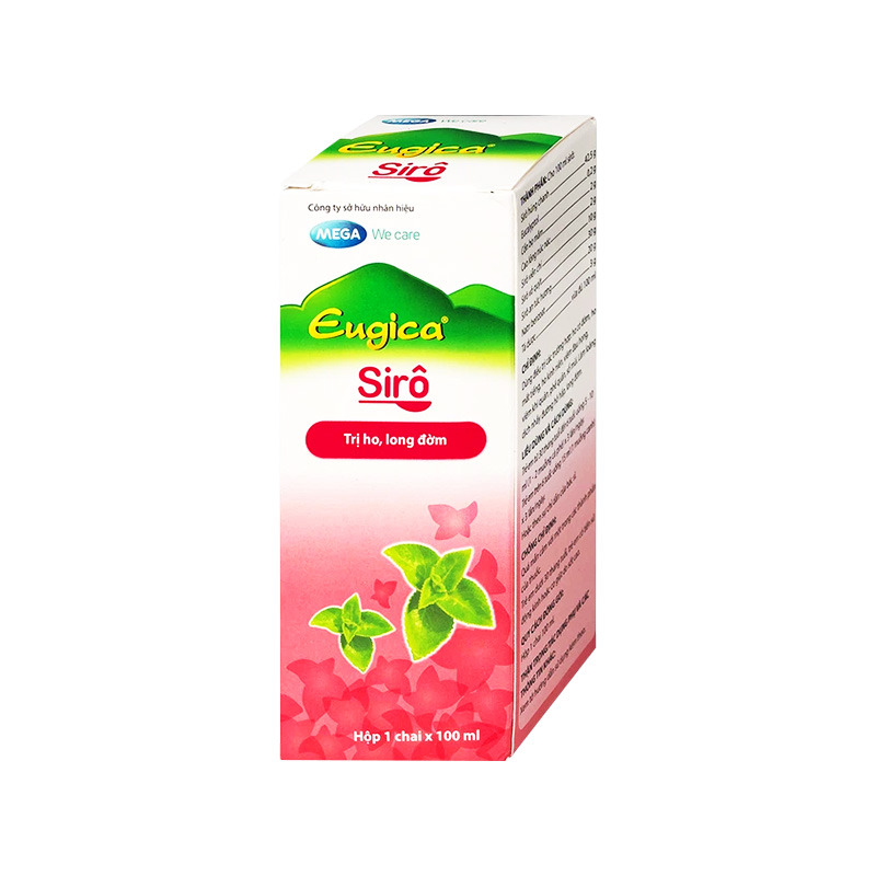 Siro Eugica hỗ trợ điều trị ho, long đờm (hộp 1 chai x 100ml)