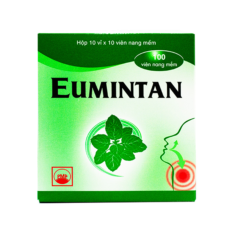 Thuốc Eumintan điều trị ho đờm, cảm cúm, sổ mũi (hộp 10 vỉ x 10 viên)