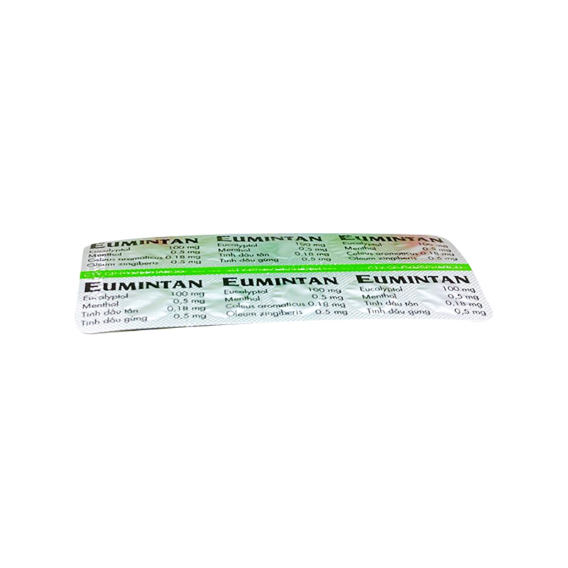Thuốc Eumintan điều trị ho đờm, cảm cúm, sổ mũi (hộp 10 vỉ x 10 viên)