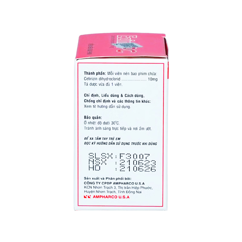 Thuốc EzinAPC điều trị viêm mũi dị ứng, mề đay (hộp 10 vỉ x 10 viên)
