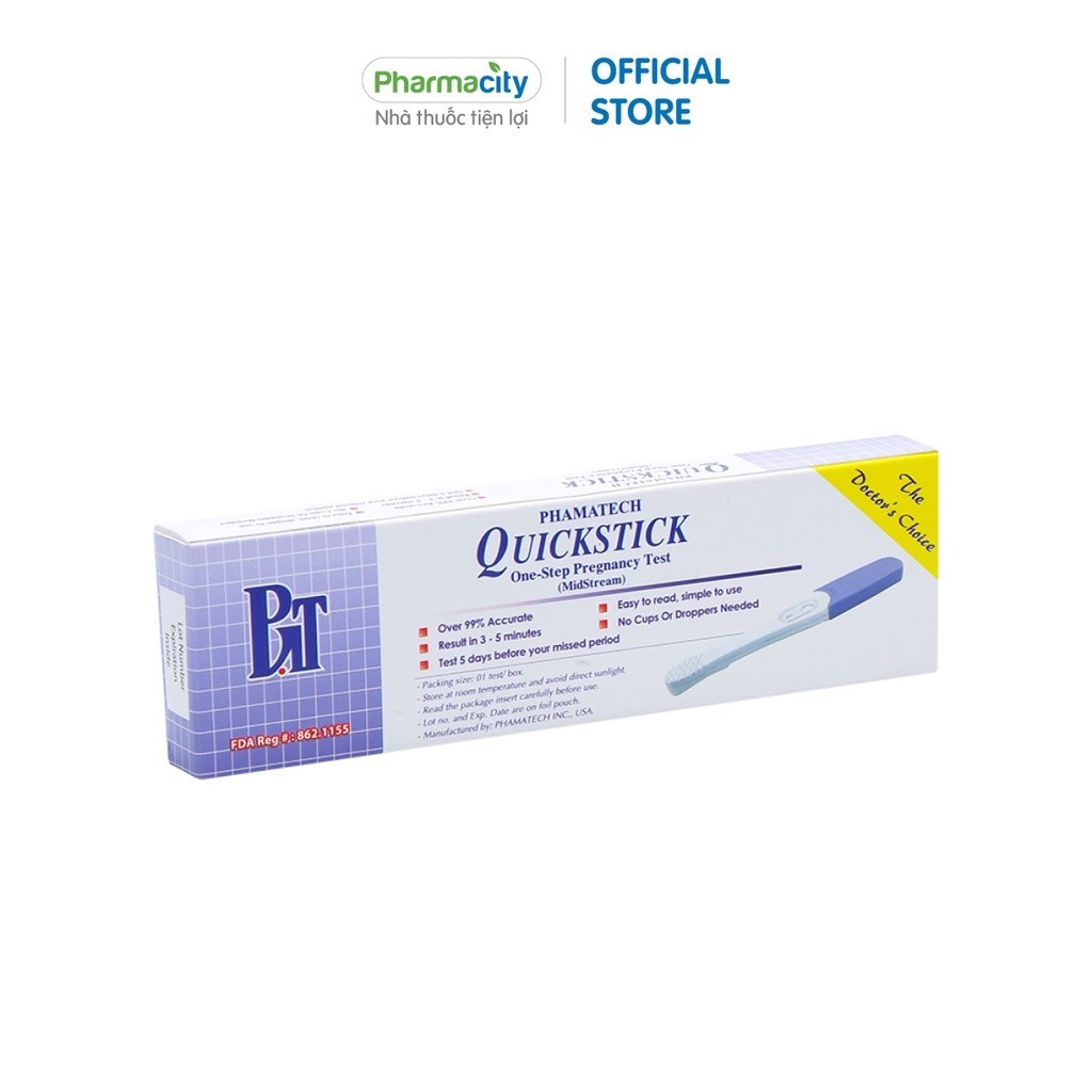 Dụng cụ thử thai QuickStick Midstream (hộp 1 cái)