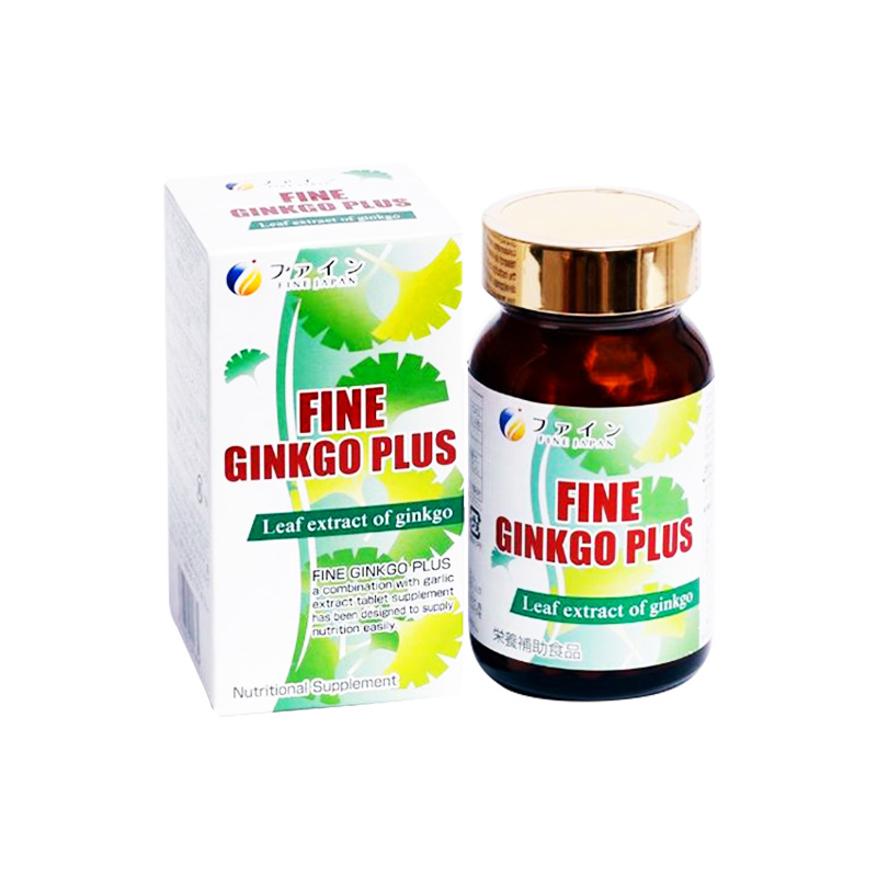 Viên uống Fine Ginko Plus hỗ trợ tăng cường chức năng não bộ (hộp 1 chai x 150 viên)