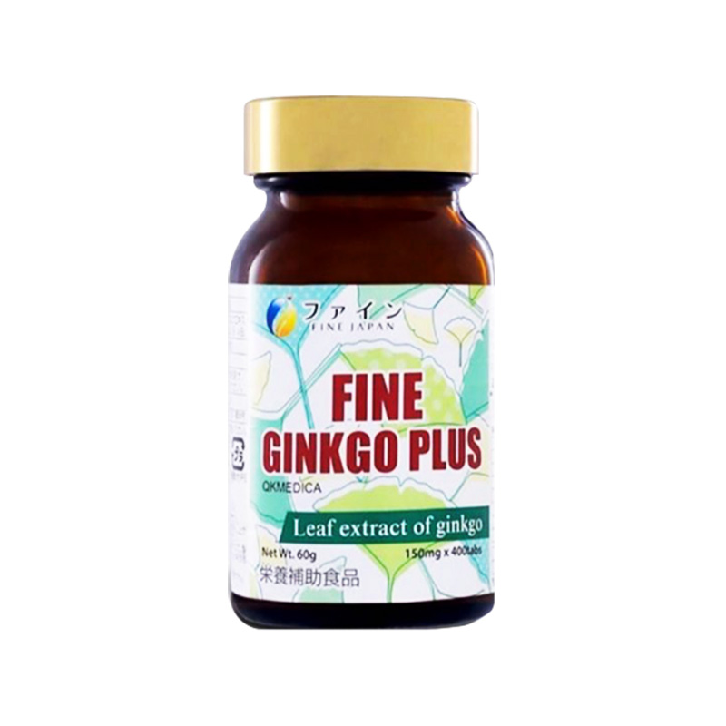 Viên uống Fine Ginko Plus hỗ trợ tăng cường chức năng não bộ (hộp 1 chai x  400  viên)