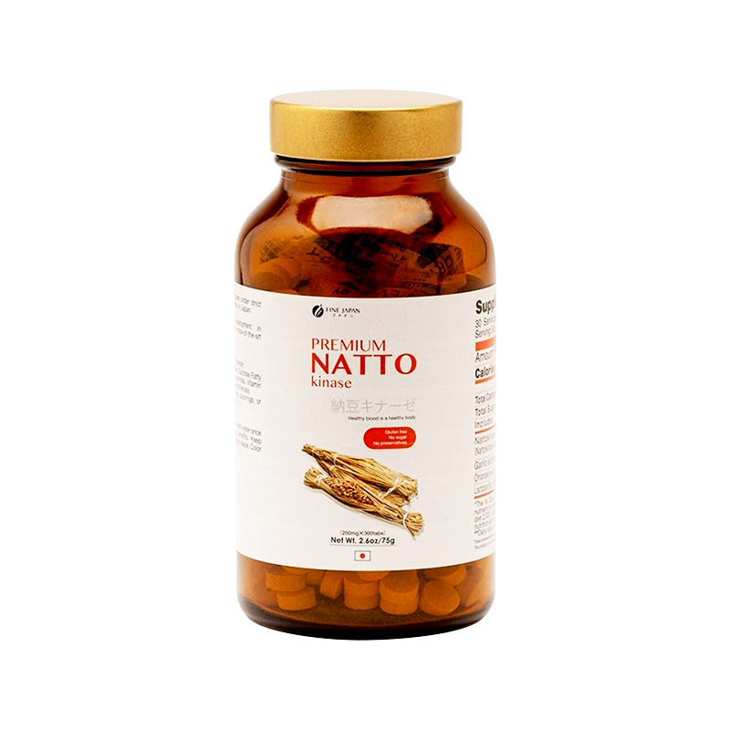Viên Nattokinase Fine Japan hỗ trợ phòng ngừa đột quỵ (hộp 1chai x 300 Viên)