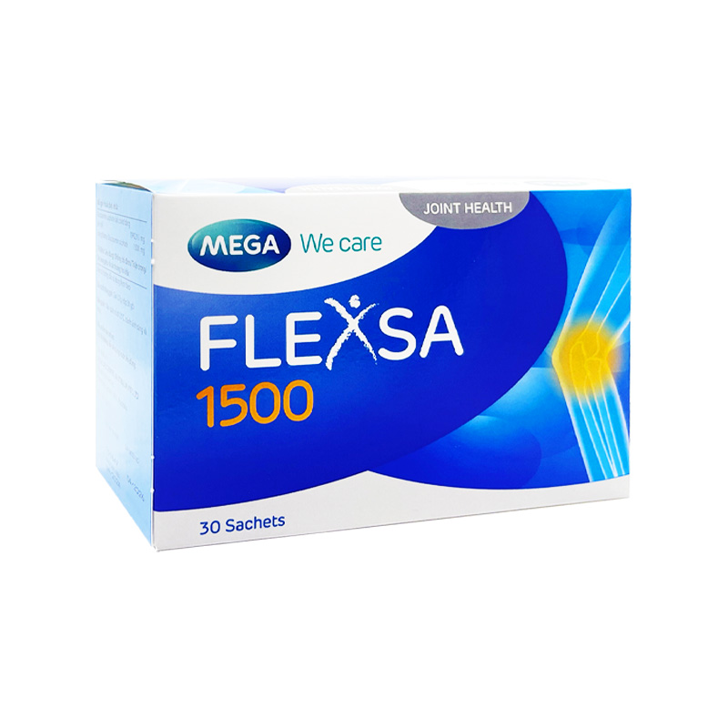 Thuốc bột Flexsa 1500 giảm triệu chứng viêm khớp gối (hộp 30 gói x 3.7g)