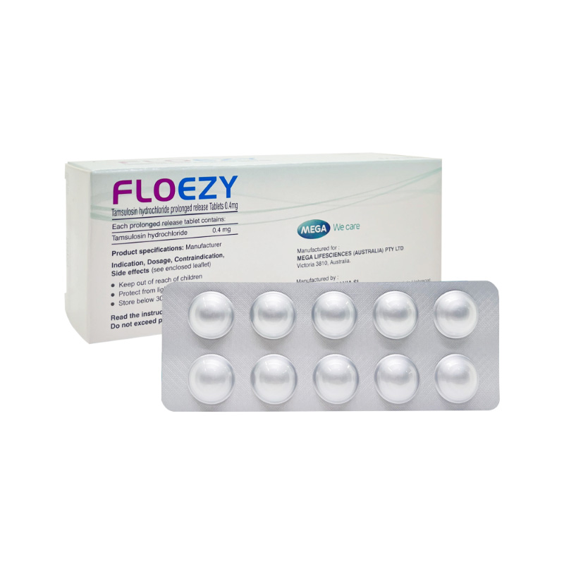 Thuốc Floezy 0.4mg điều trị phì đại tuyến tiền liệt (hộp 3 vỉ x 10 viên)