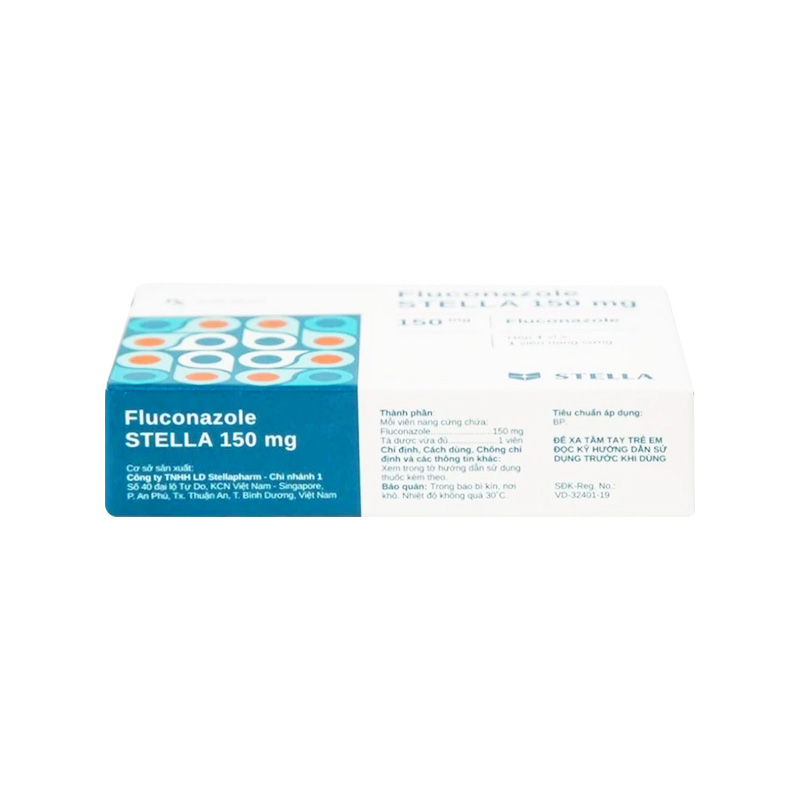 Thuốc Fluconazole Stella 150mg điều trị nhiễm nấm (hộp 1 vỉ x 1 viên)