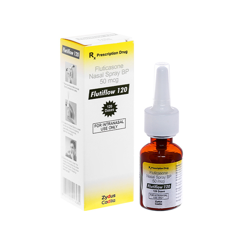 Hỗn dịch xịt mũi Flutiflow 120 điều trị viêm mũi dị ứng (chai 120 liều xịt)