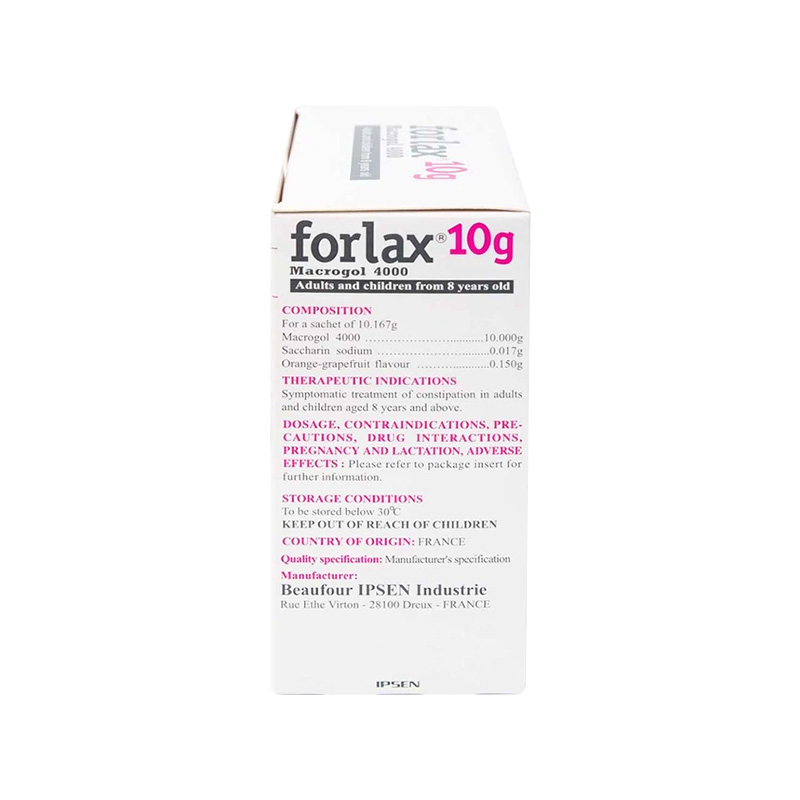 Bột pha dung dịch Forlax điều trị táo bón (hộp 20 gói)