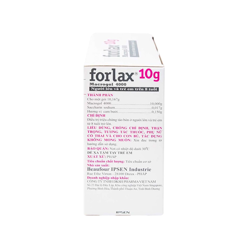 Bột pha dung dịch Forlax điều trị táo bón (hộp 20 gói)
