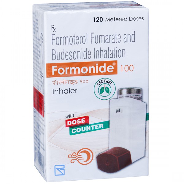 Thuốc hít khí dung Formonide 100 Inhaler điều trị hen suyễn (hộp 1 bình x 120 liều)