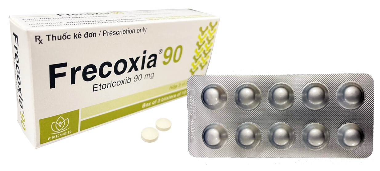 Thuốc Frecoxia 90 điều trị thoái hóa khớp, viêm khớp dạng thấp (hộp 3 vỉ x 10 viên)