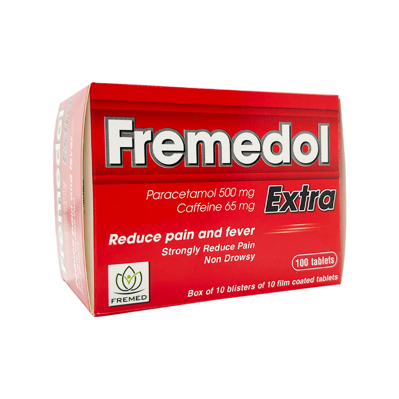 Thuốc Fremedol Extra giảm cơn đau, hạ sốt (hộp 10 vỉ x 10 viên)