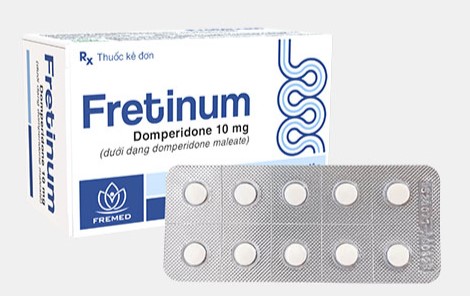 Thuốc Fretinum điều trị triệu chứng nôn và buồn nôn (hộp 10 vỉ x 10 viên)