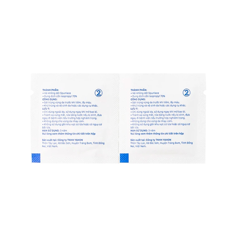 Gạc tẩm cồn PT (hộp 100 miếng)