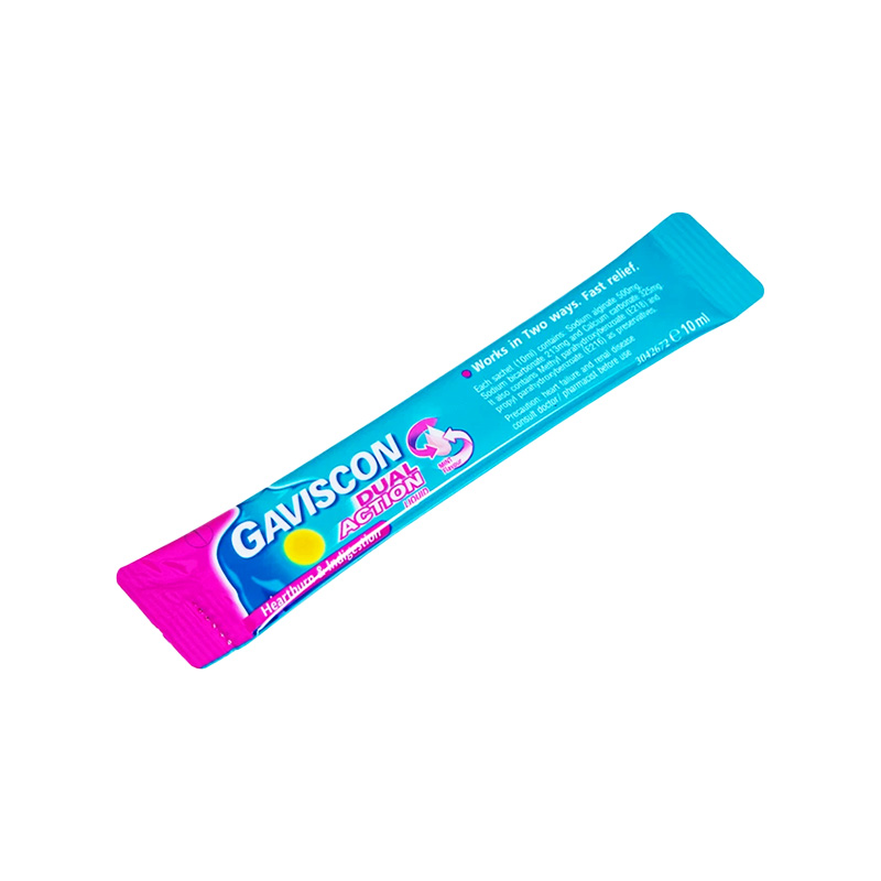 Hỗn dịch Gaviscon Dual Action điều trị trào ngược dạ dày, thực quản (hộp 24 gói x 10ml)