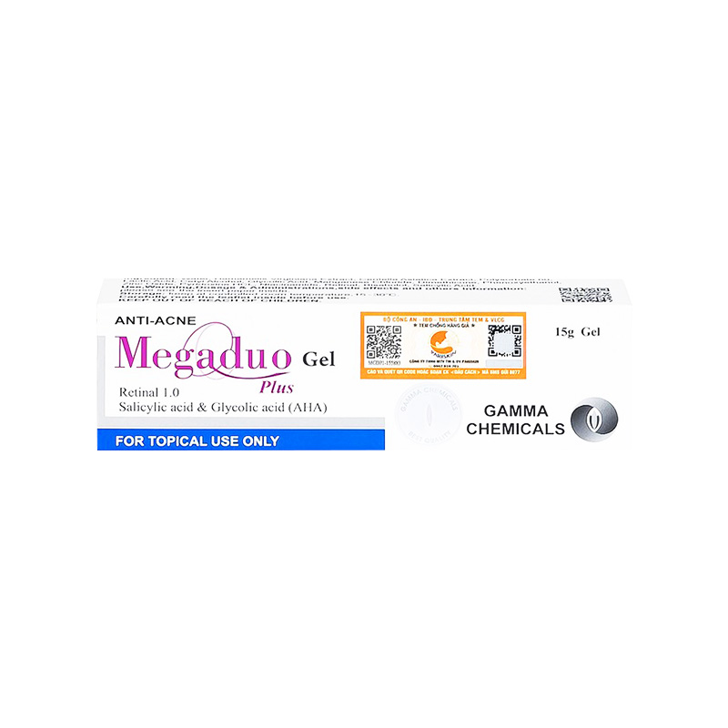 Gel Megaduo Plus giảm mụn, ngừa thâm (hộp 1 tuýp x 15g)