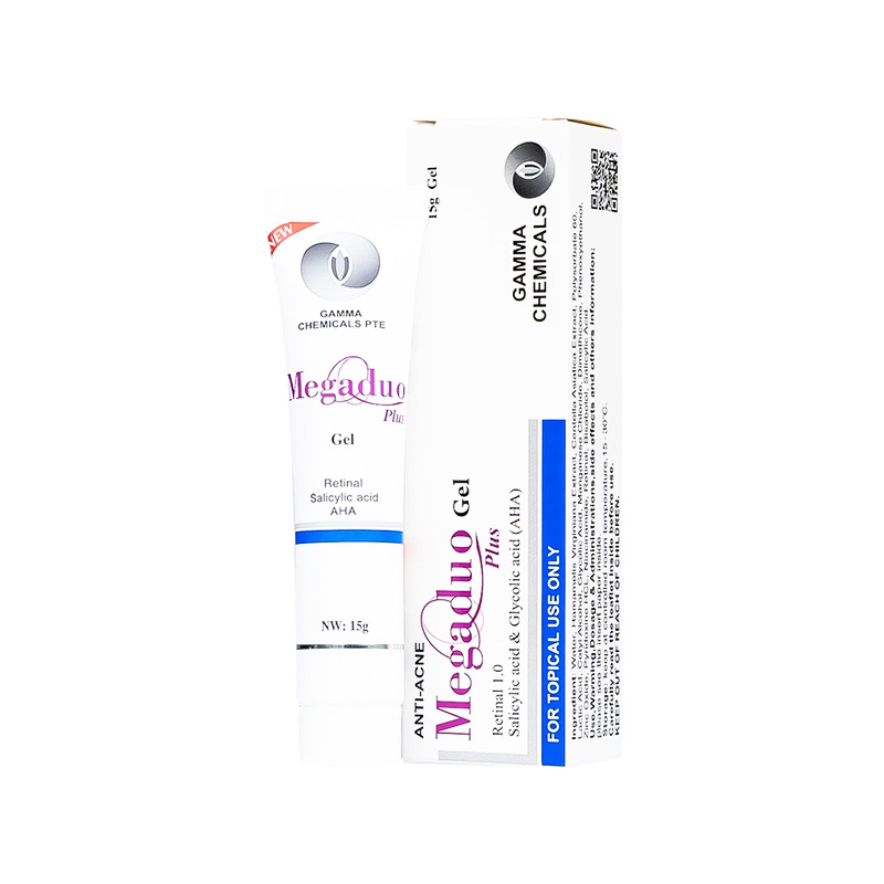 Gel Megaduo Plus giảm mụn, ngừa thâm (hộp 1 tuýp x 15g)