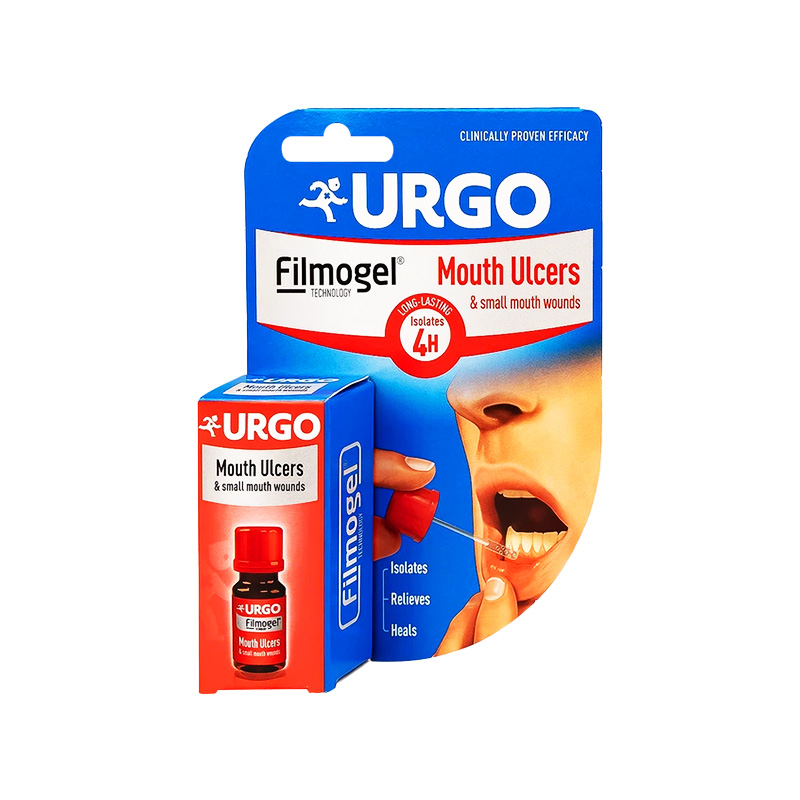 Gel Urgo Mouth Ulcers vị trái cây hỗ trợ điều trị vết thương nhỏ trong miệng (chai 6ml)