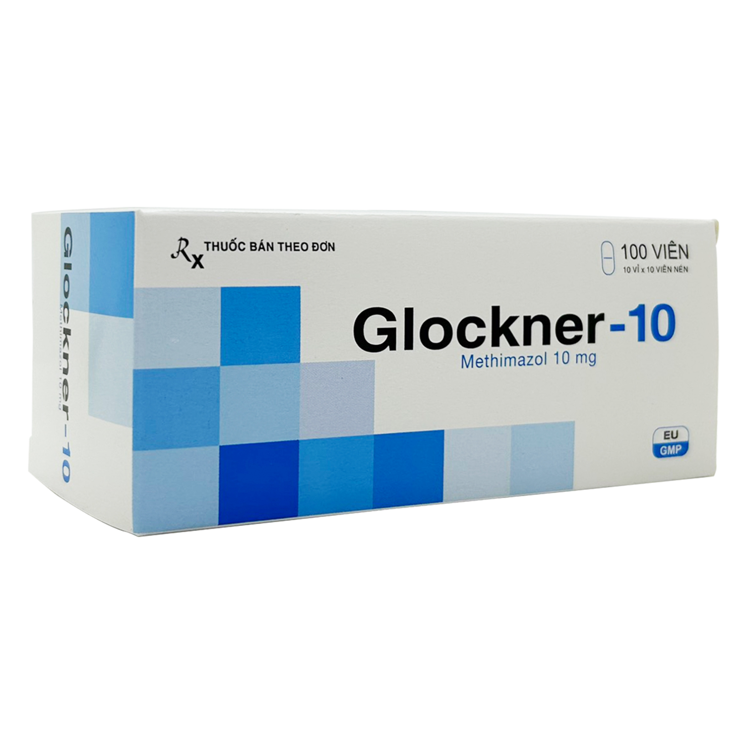 Thuốc Glockner-10 điều trị triệu chứng cường giáp (hộp 10 vỉ x 10 viên)