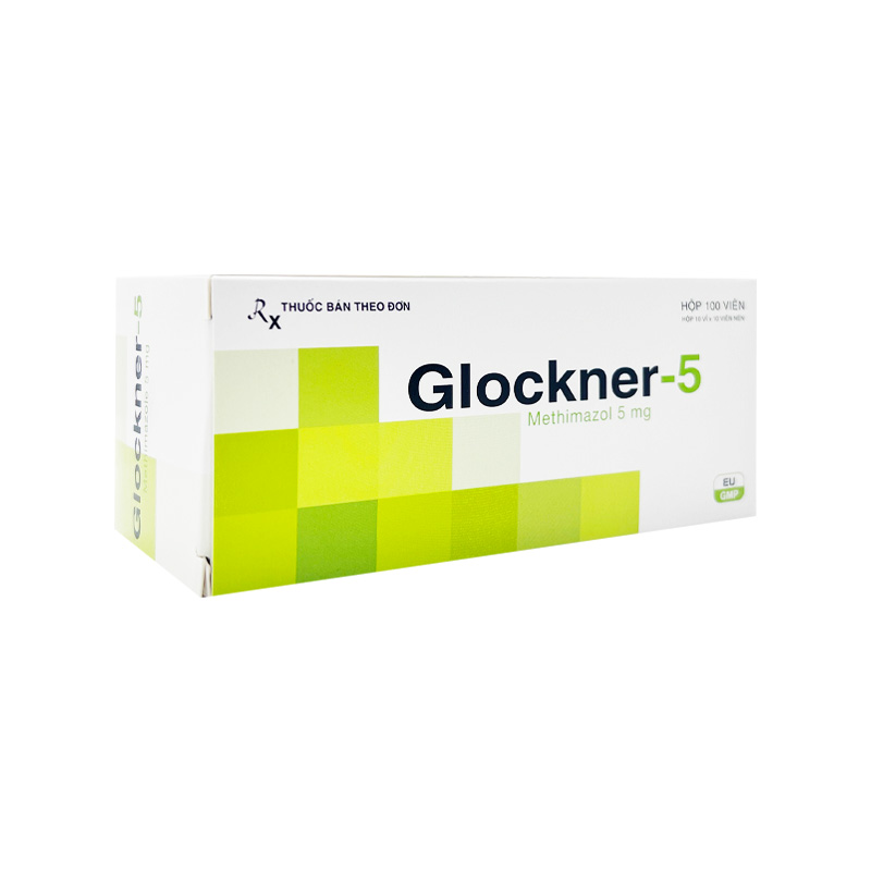 Viên nén Glockner-5 điều trị triệu chứng cường giáp (hộp 10 vỉ x 10 viên)
