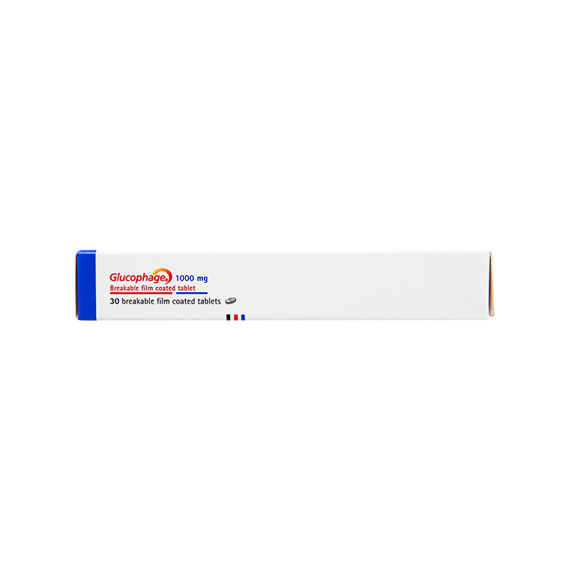 Thuốc Glucophage 1000mg điều trị đái tháo đường tuýp 2 (hộp 2 vỉ x 15 viên)