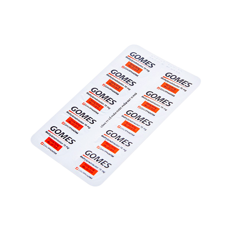 Thuốc Gomes 16mg kháng viêm, điều trị viêm khớp dạng thấp (hộp 3 vỉ x 10 viên)
