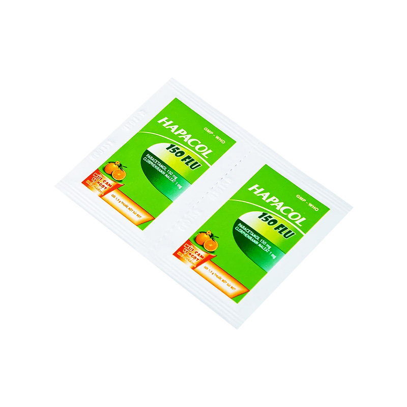 Thuốc cốm sủi bọt Hapacol 150 Flu điều trị triệu chứng cảm sốt, sổ mũi (hộp 24 gói x 1.5g)