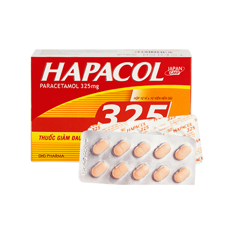 Thuốc Hapacol 325 giảm đau, hạ sốt (chai 100 viên)