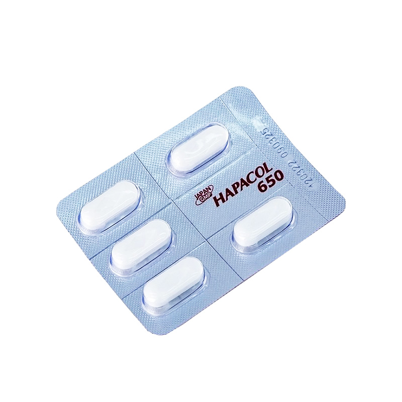 Thuốc Hapacol 650 giảm đau, hạ sốt (hộp 10 vỉ x 5 viên)