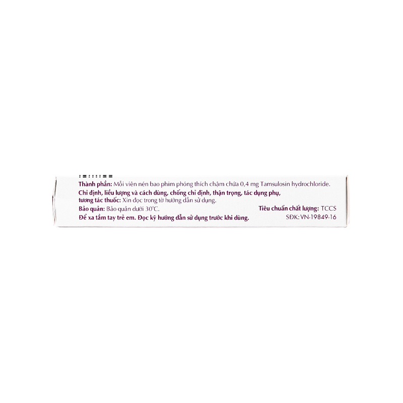 Thuốc Harnal Ocas 0.4mg điều trị hội chứng tăng sản lành tính ở tuyến tiền liệt (hộp 3 vỉ x 10 viên)