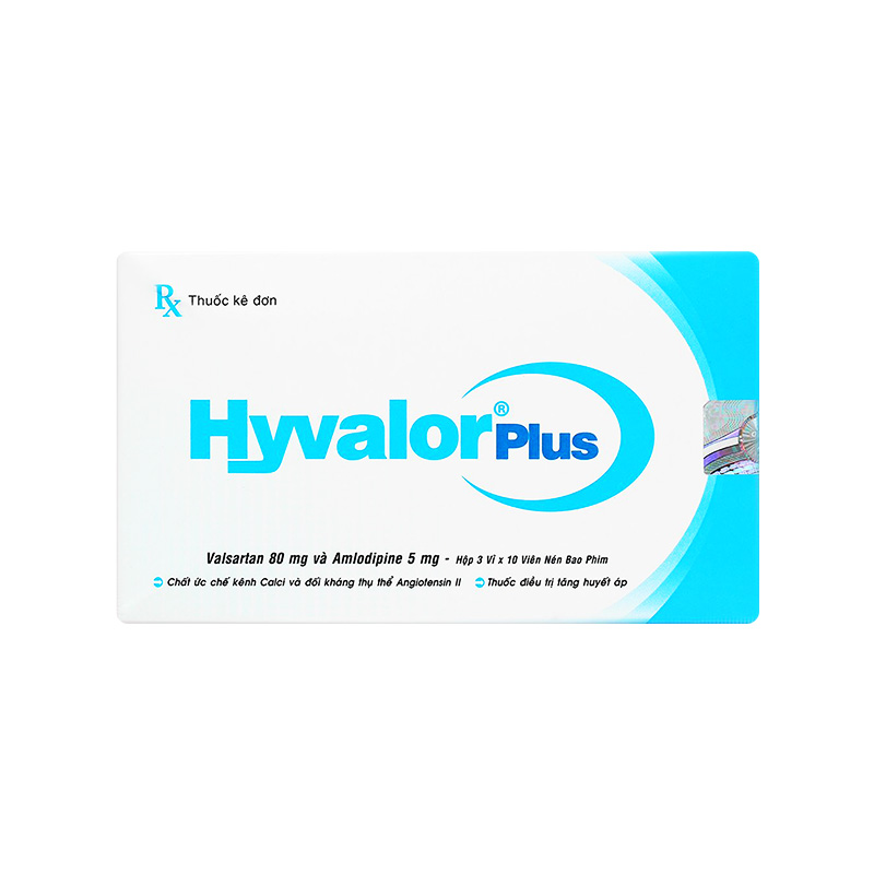 Thuốc Hyvalor Plus 80mg/10mg điều trị cao huyết áp (hộp 3 vỉ x 10 viên)