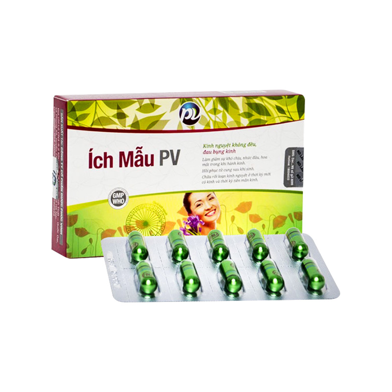 Thuốc Cao Ích Mẫu PV điều hòa kinh nguyệt (hộp 2 vỉ x 10 viên)